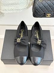 Colestore Chanel Mary Janes Grosgrain & Calfskin Black - 4