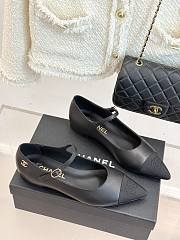 Colestore Chanel Mary Janes Lambskin & Grosgrain Black - 5