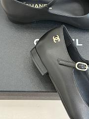 Colestore Chanel Mary Janes Lambskin & Grosgrain Black - 4