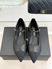 Colestore Chanel Mary Janes Lambskin & Grosgrain Black - 3