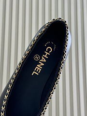 Colestore Chanel Ballerina Shoes Lambskin & Glossy Calfskin Black 1.5cm - 5