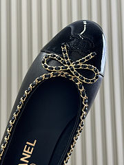 Colestore Chanel Ballerina Shoes Lambskin & Glossy Calfskin Black 1.5cm - 3