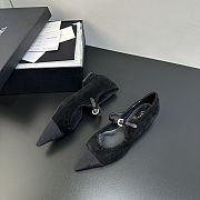 Colestore Chanel Mary Janes Satin, Glitter & Grosgrain Black - 3