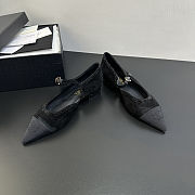 Colestore Chanel Mary Janes Satin, Glitter & Grosgrain Black - 2
