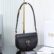 Colestore Dior Medium Dior Bobby Bag Black Grained Calfskin 22.5x17.5x6.5cm - 1