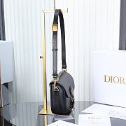 Colestore Dior Medium Dior Bobby Bag Black Grained Calfskin 22.5x17.5x6.5cm - 6