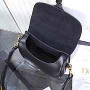 Colestore Dior Medium Dior Bobby Bag Black Grained Calfskin 22.5x17.5x6.5cm - 5