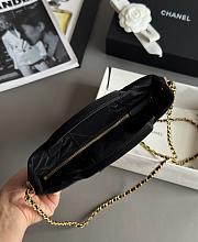 Colestore Chanel Mini Bow Bag Imported Velvet Nylon & Gold-Tone Metal Black 29x38x5cm - 6