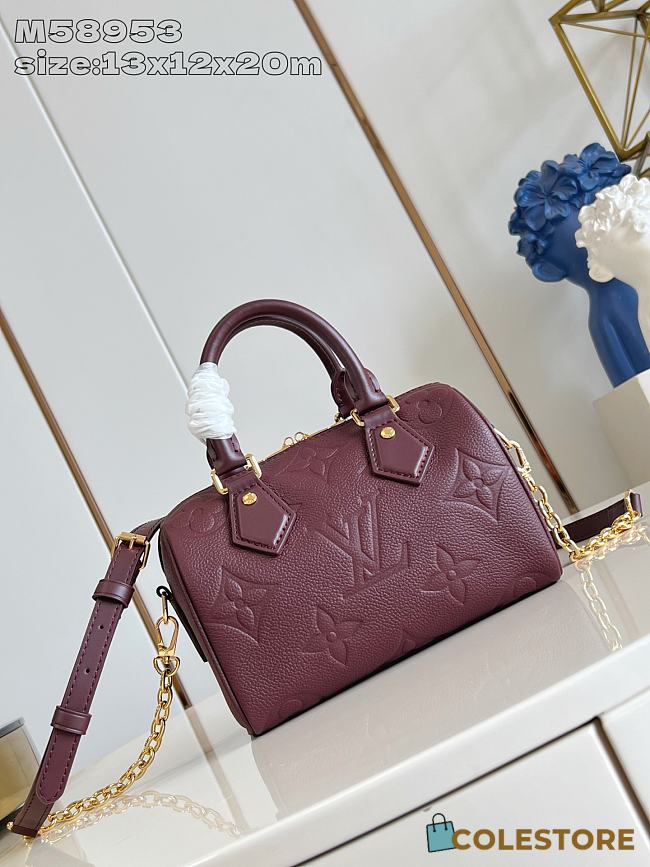 Colestore Louis Vuitton Speedy Bandouliere 20 Garnet 13.5 x 12 x 20.5cm - 1