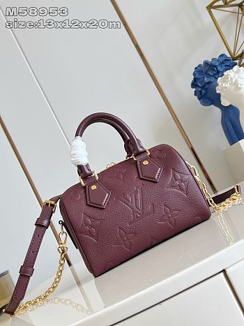 Colestore Louis Vuitton Speedy Bandouliere 20 Garnet 13.5 x 12 x 20.5cm