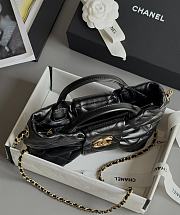 Colestore Chanel Bow Bag Shiny Lambskin & Gold Plated Metal Black 29x38x5cm - 2