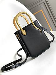 Colestore Bulgari Black Calf leather Serpentine Tote 13 x 17.5 x 5.5 cm - 1
