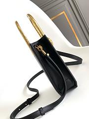 Colestore Bulgari Black Calf leather Serpentine Tote 13 x 17.5 x 5.5 cm - 2