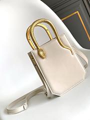 Colestore Bulgari Ivory Calf leather Serpentine Tote 13 x 17.5 x 5.5 cm - 4