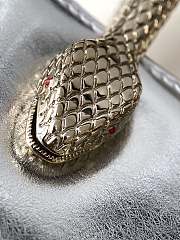 	 Colestore Bulgari Silver Calf leather Serpentine Tote 13 x 17.5 x 5.5 cm - 6