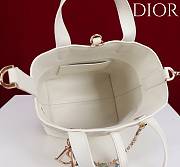 Colestore Dior Toujours Vertical Nano Tote Bag Latte Macrocannage Calfskin 18.5 x 18.5 x 12cm - 5