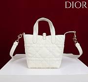 Colestore Dior Toujours Vertical Nano Tote Bag Latte Macrocannage Calfskin 18.5 x 18.5 x 12cm - 3