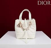 Colestore Dior Toujours Vertical Nano Tote Bag Latte Macrocannage Calfskin 18.5 x 18.5 x 12cm - 2