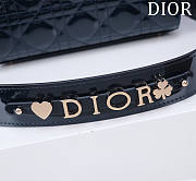 Colestore Dior Small Lady Dior My ABC Dior Bag Navy Patent Cannage Calfskin 20x16x8cm - 4