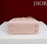 Colestore Dior Small Lady Dior My ABC Dior Bag Powder Pink Patent Cannage Calfskin 20x16x8cm - 6