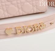 Colestore Dior Small Lady Dior My ABC Dior Bag Powder Pink Patent Cannage Calfskin 20x16x8cm - 4