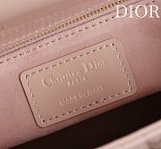 Colestore Dior Small Lady Dior My ABC Dior Bag Powder Pink Patent Cannage Calfskin 20x16x8cm - 2