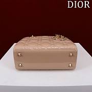 Colestore Dior Small Lady Dior My ABC Dior Bag Blush Patent Cannage Calfskin 20x16x8cm - 6