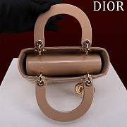 Colestore Dior Small Lady Dior My ABC Dior Bag Blush Patent Cannage Calfskin 20x16x8cm - 5