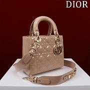 Colestore Dior Small Lady Dior My ABC Dior Bag Blush Patent Cannage Calfskin 20x16x8cm - 3