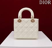 Colestore Dior Small Lady Dior My ABCDior Bag Latte Patent Cannage Calfskin 20x16x8cm - 6