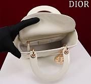 Colestore Dior Small Lady Dior My ABCDior Bag Latte Patent Cannage Calfskin 20x16x8cm - 5