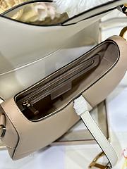 Colestore Dior Saddle Bag with Strap Two-Tone Latte and Trench Beige Supple Calfskin 25.5 x 20 x 6.5 cm - 3