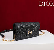 Colestore Dior Jolie Mini Bag Black Cannage Lambskin 21 x 11.5 x 4.5 cm - 6
