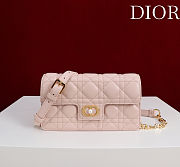 Colestore Dior Jolie Mini Bag Powder Pink Cannage Lambskin 21 x 11.5 x 4.5 cm - 1