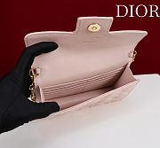 Colestore Dior Jolie Mini Bag Powder Pink Cannage Lambskin 21 x 11.5 x 4.5 cm - 3