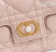 Colestore Dior Jolie Mini Bag Powder Pink Cannage Lambskin 21 x 11.5 x 4.5 cm - 2