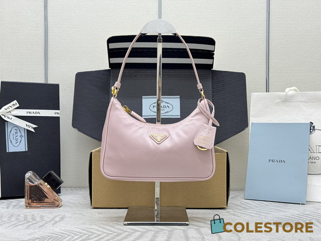 Colestore Prada Re-Edition 2005 Re-Nylon and Saffiano Mini Bag Alabaster 22x18x6.5cm - 1
