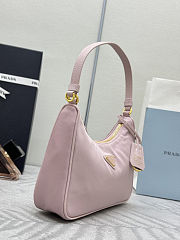 Colestore Prada Re-Edition 2005 Re-Nylon and Saffiano Mini Bag Alabaster 22x18x6.5cm - 3