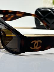 Colestore Chanel Shield Sunglasses Nylon Dark Dark Havana - 2