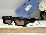 Colestore Gucci Eyewear Lens-decal Rectangle-Frame Sunglasses - 1