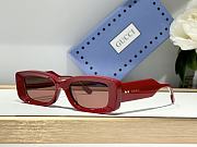 Colestore Gucci Eyewear Lens-decal Rectangle-Frame Sunglasses - 6
