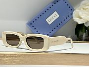 Colestore Gucci Eyewear Lens-decal Rectangle-Frame Sunglasses - 4