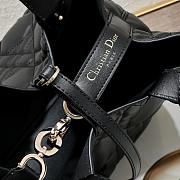 	 Colestore Dior Medium Dior Toujours Bag Black Macrocannage Calfskin 28.5x19x21cm - 2
