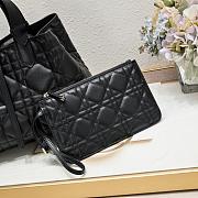 	 Colestore Dior Medium Dior Toujours Bag Black Macrocannage Calfskin 28.5x19x21cm - 3