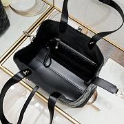 	 Colestore Dior Medium Dior Toujours Bag Black Macrocannage Calfskin 28.5x19x21cm - 4