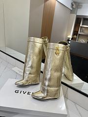 Colestore Givenchy Shark Lock in Gold Boots - 3