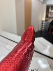 Colestore Givenchy Shark Lock in Python Red Boots - 6