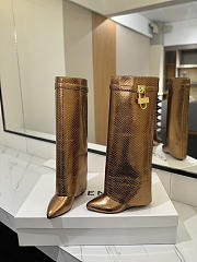 Colestore Givenchy Shark Lock in Python Bronze Boots - 1