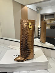 Colestore Givenchy Shark Lock in Python Bronze Boots - 6