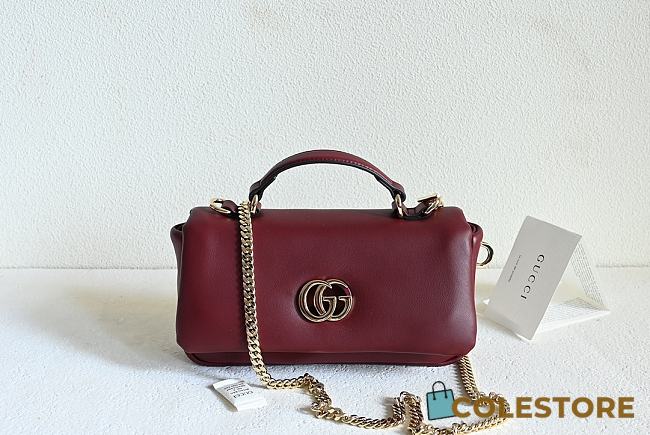 Colestore Gucci GG Milano Mini Top Handle Rosso Ancora 21x12.5x4.5cm - 1